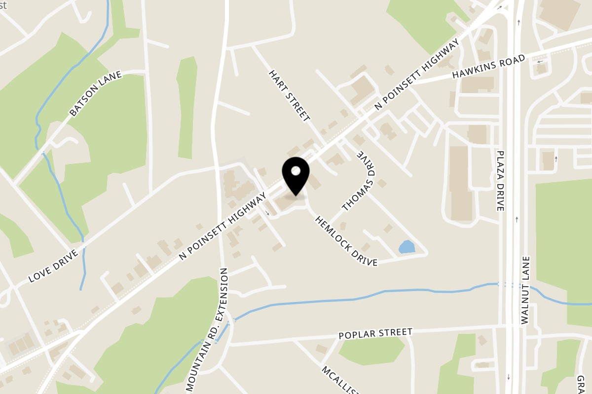 Map showing the location of Field House Sports Bar on 216 N Poinsett Hwy in Travelers Rest